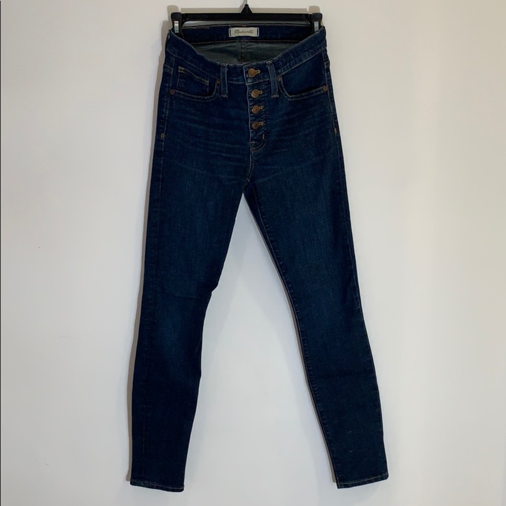 Madewell Skinny Jeans with Front Buttons